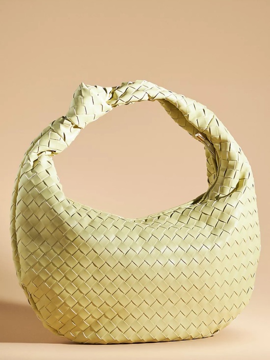 Melie Bianco Handbags - Melie Bianco Brigitte Large Oversized Shoulder Bag in Citron Color